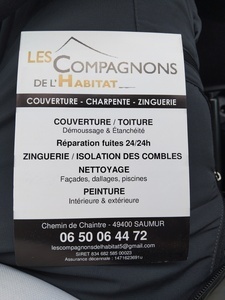 Les compagnons de l'habitat  Saumur, Rénovation de toiture